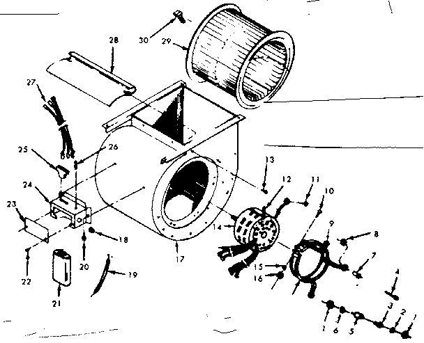 Kenmore 867763720 blower diagram