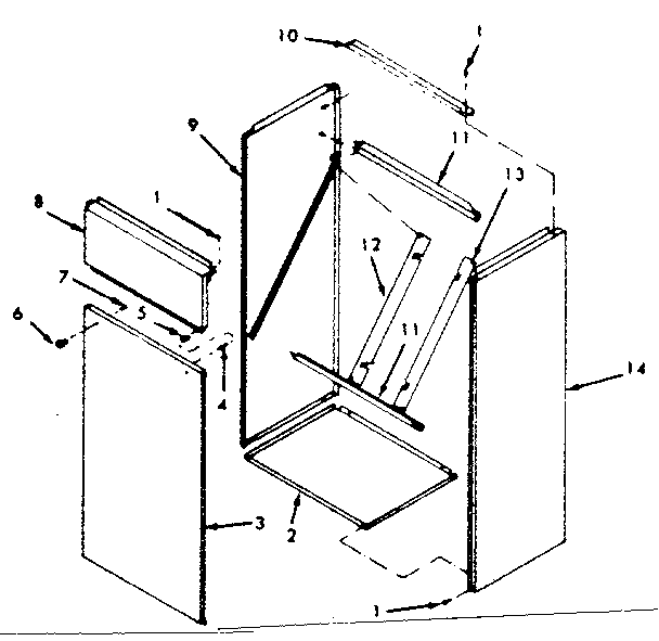 Kenmore 867763720 furnace casing diagram
