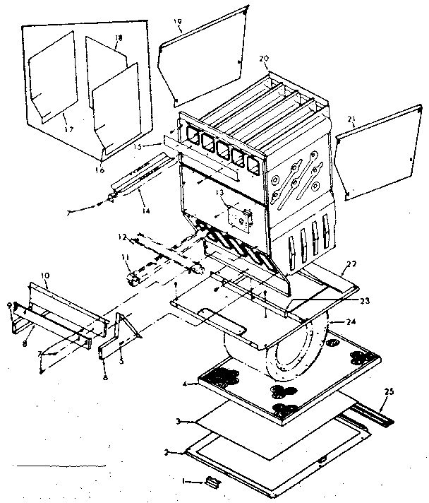 Kenmore 867763110 furnace body diagram