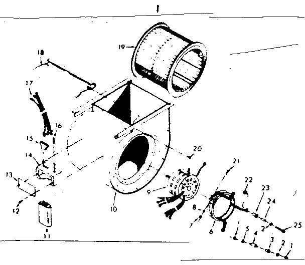 Kenmore 867763110 blower diagram