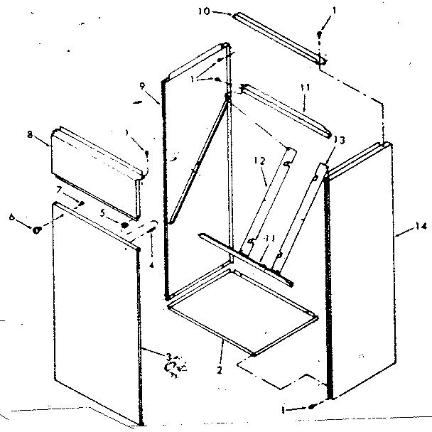 Kenmore 867763110 base assembly diagram