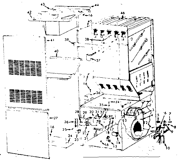 Kenmore 867774231 functional replacement parts diagram