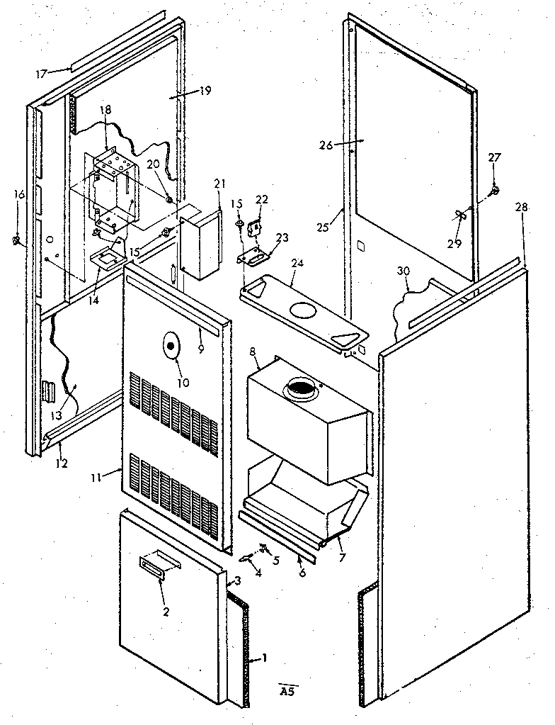 Kenmore 867763350 cabinet diagram