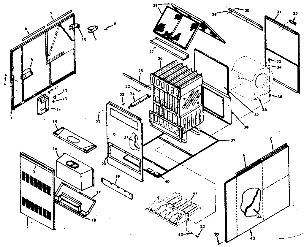 Kenmore 867762770 heat exchanger diagram