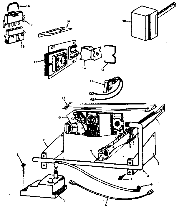 Kenmore 867762770 burner and controls diagram