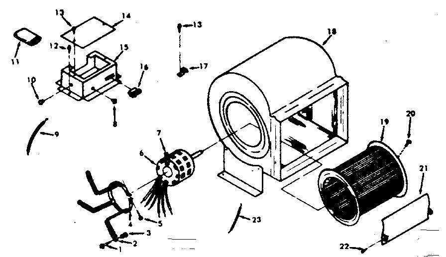 Kenmore 867762770 blower assembly diagram