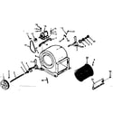 Kenmore 867762770 blower assembly diagram