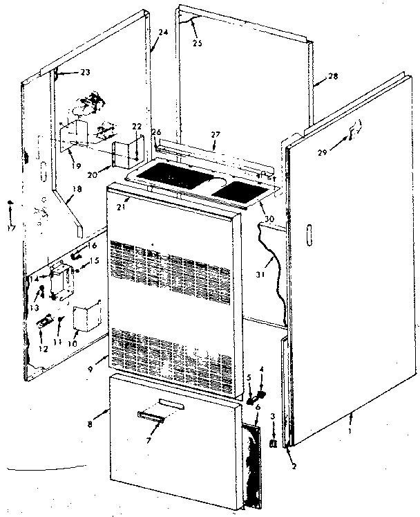 Kenmore 867762230 cabinet diagram