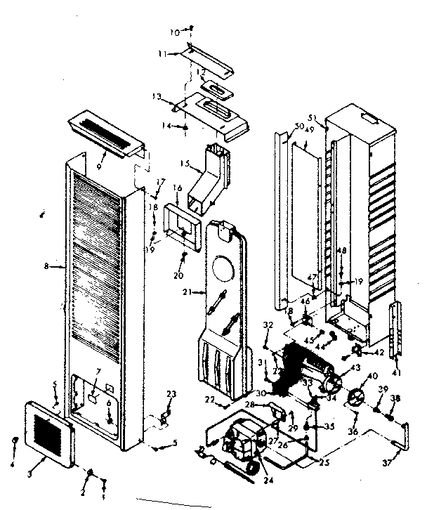 Kenmore 867758111 furnace body diagram