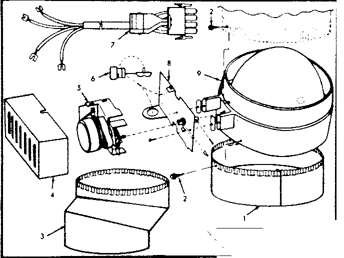 Kenmore 867763352 power vent damper kit diagram