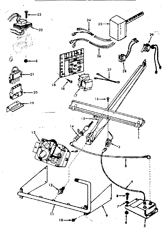 Kenmore 867763352 burner and controls diagram