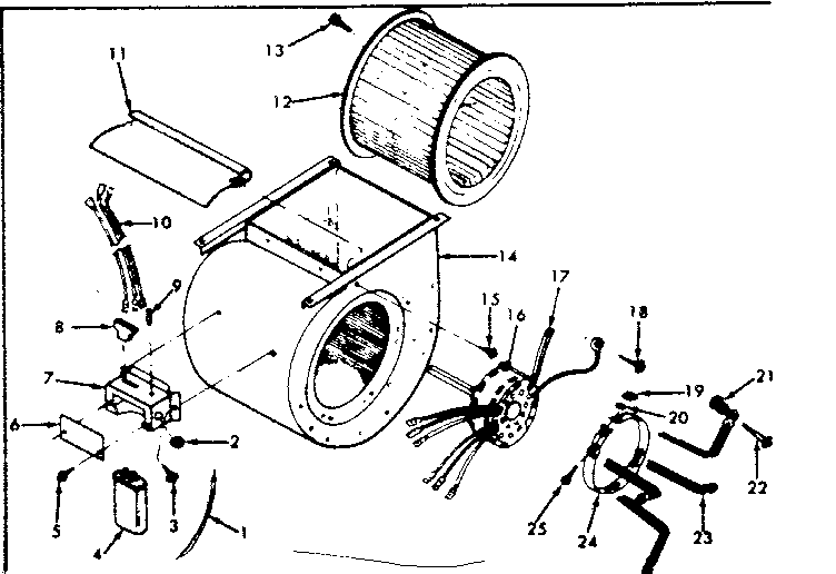 Kenmore 867763352 blower diagram