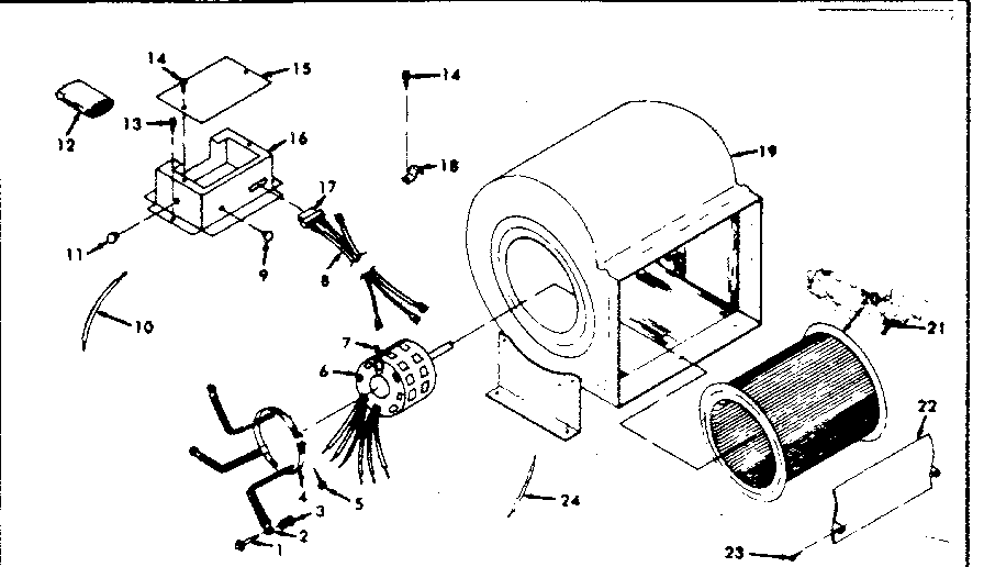Kenmore 867763452 blower diagram