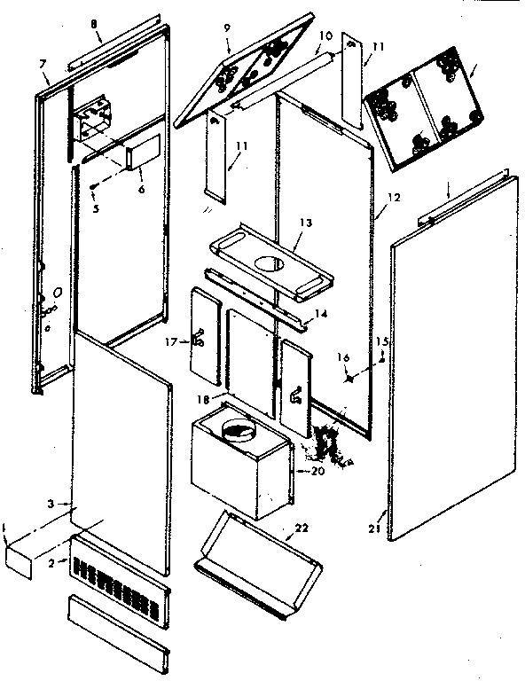 Kenmore 867763761 furnace body diagram