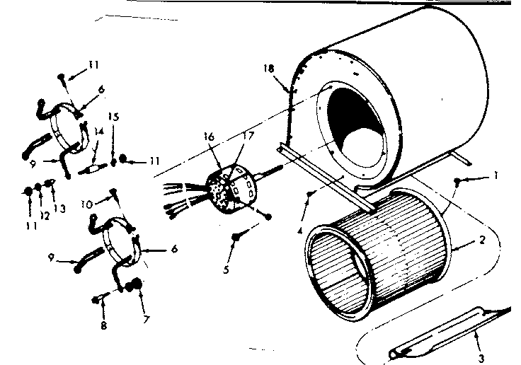 Kenmore 867763761 blower diagram