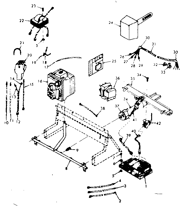 Kenmore 867761080 gas burners and manifold diagram
