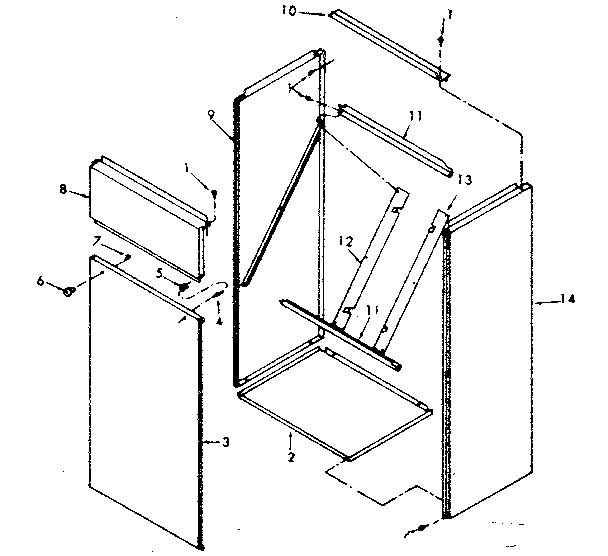 Kenmore 867761080 furnace body diagram