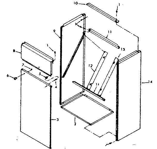 Kenmore 867763331 furnace body/763321 diagram