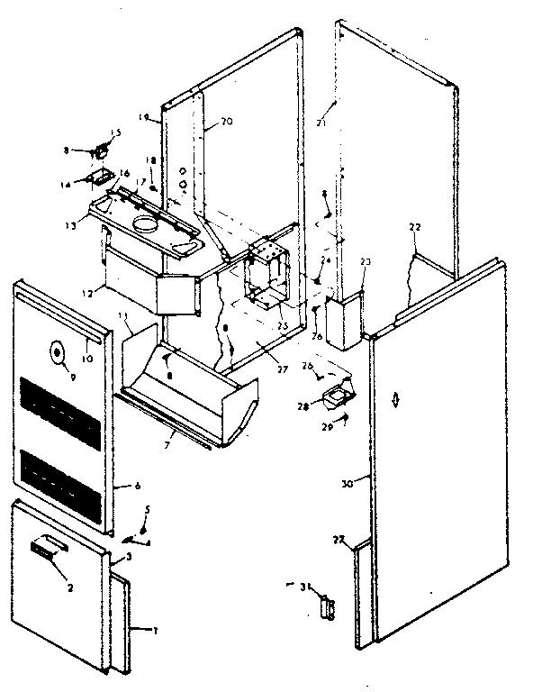Kenmore 867763333 cabinet/763322 diagram