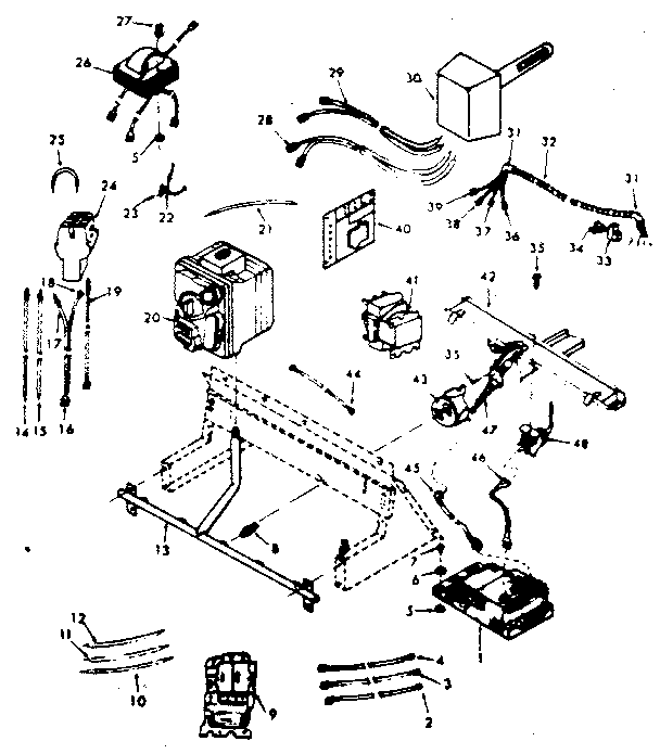 Kenmore 867763333 gas burners and manifold/761072 diagram