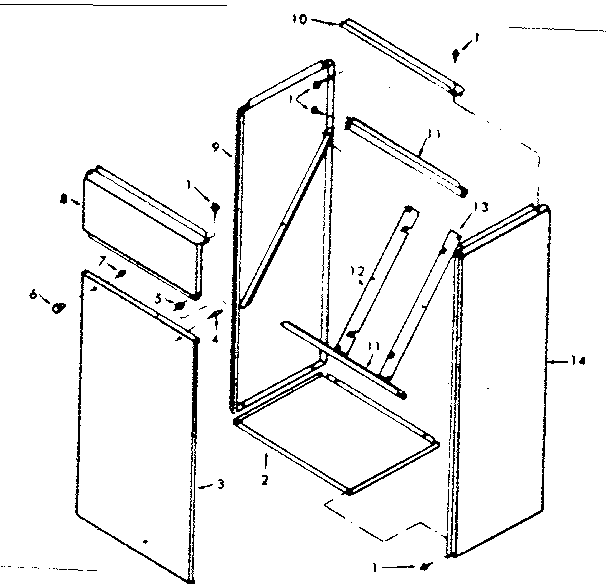 Kenmore 867762223 optional accessory return air cabinet diagram
