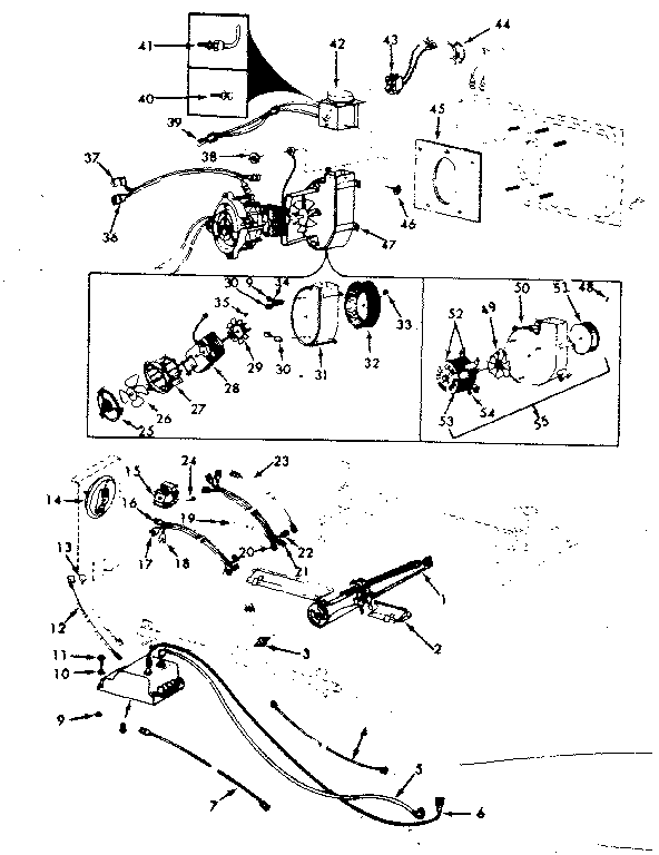 Kenmore 867762223 electrical and vent blower diagram