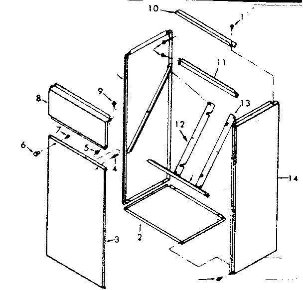 Kenmore 867762681 return air cabinet diagram
