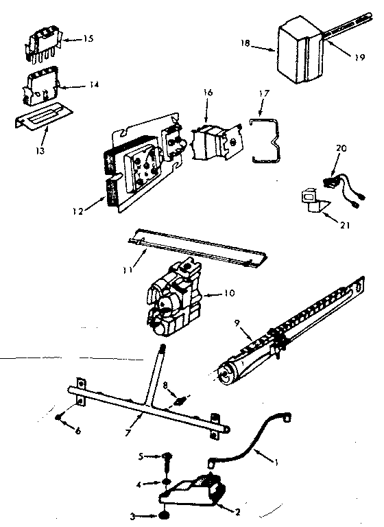 Kenmore 867762681 gas burners and manifold/762620 diagram