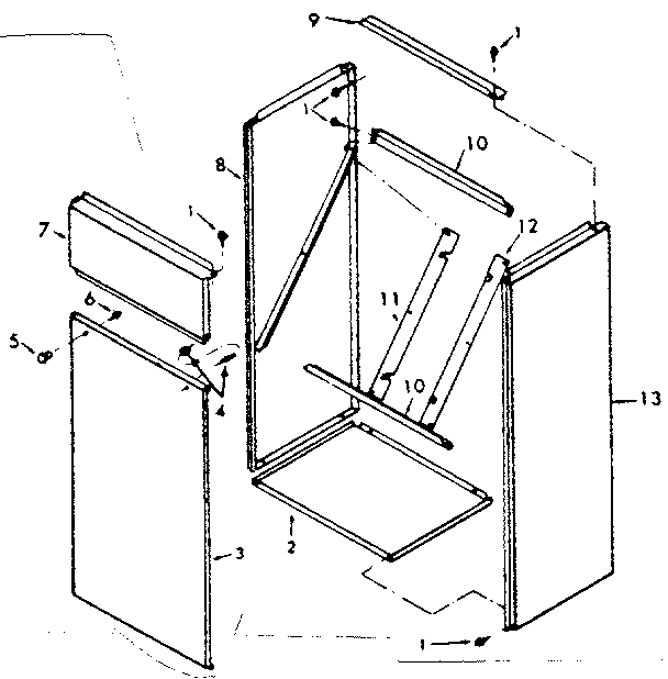Kenmore 867762320 cabinet diagram