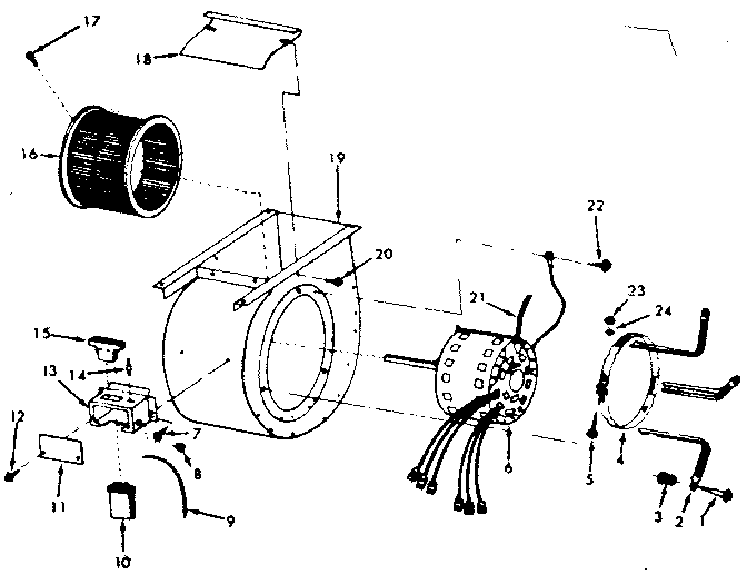 Kenmore 867762320 blower assembly diagram
