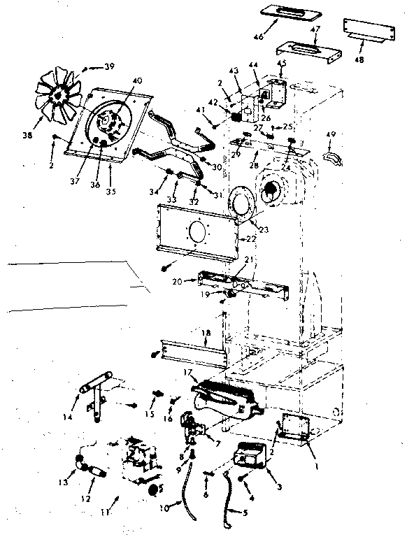 Kenmore 867758190 functional replacement parts diagram
