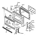 Kenmore 5668872180 door parts diagram