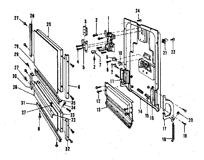 Kenmore 5871446583 door details diagram