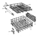 Kenmore 5871466583 rack details diagram