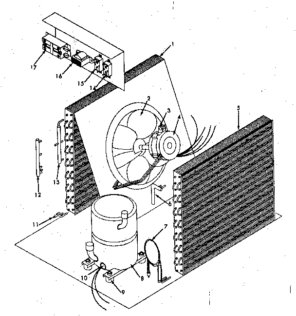 Kenmore 867815900 functional replacement parts (cooling section) diagram