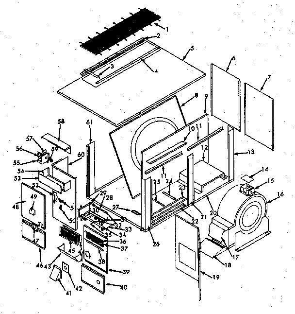 Kenmore 867815900 nonfunctional replacement parts diagram