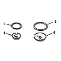 Kenmore 9114548810 optional porcelain pan and chrome ring kit no. 806840 diagram