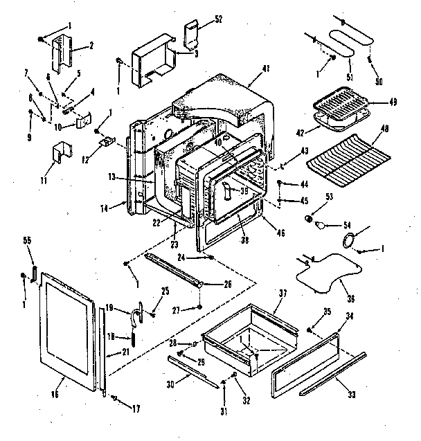 Kenmore 9114618890 body section diagram