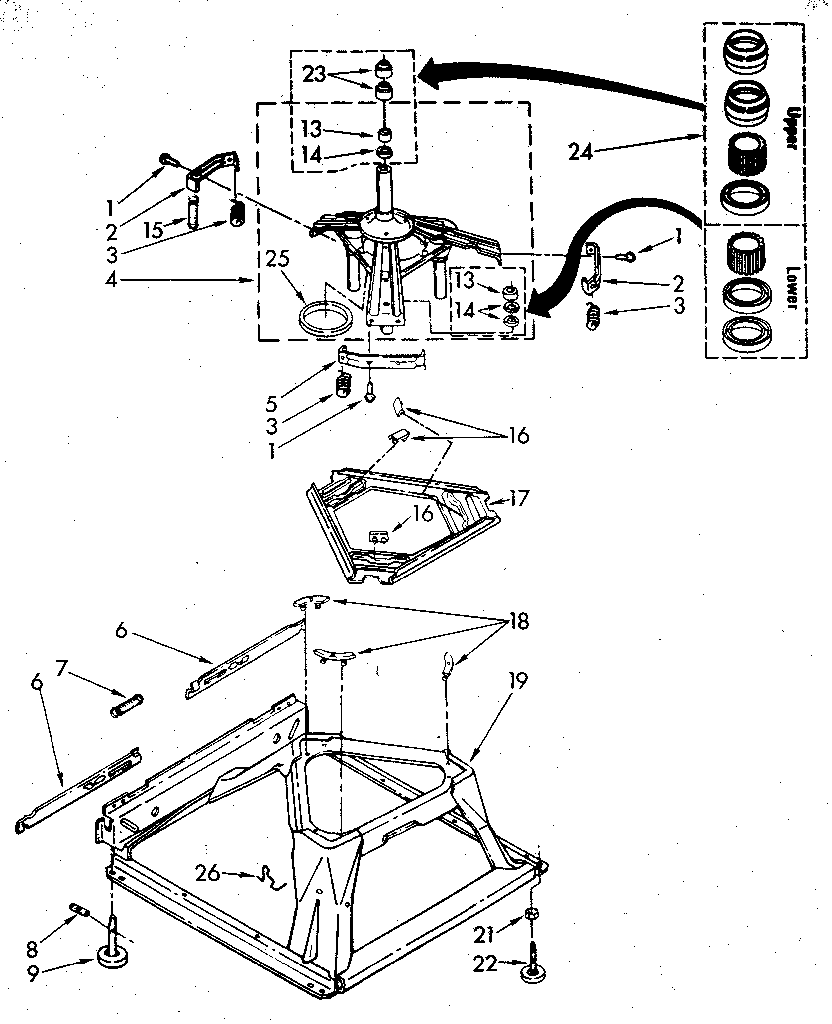 Kenmore 11082791110 machine base parts diagram