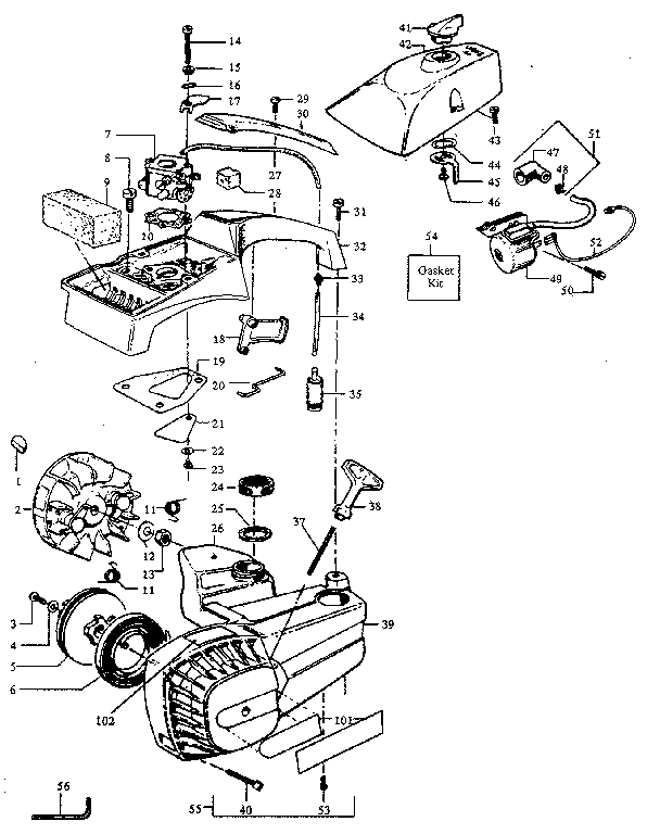 Craftsman 358355120 main frame diagram