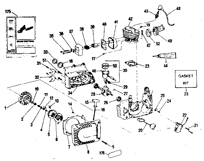 Craftsman 358356070 flywheel assembly diagram