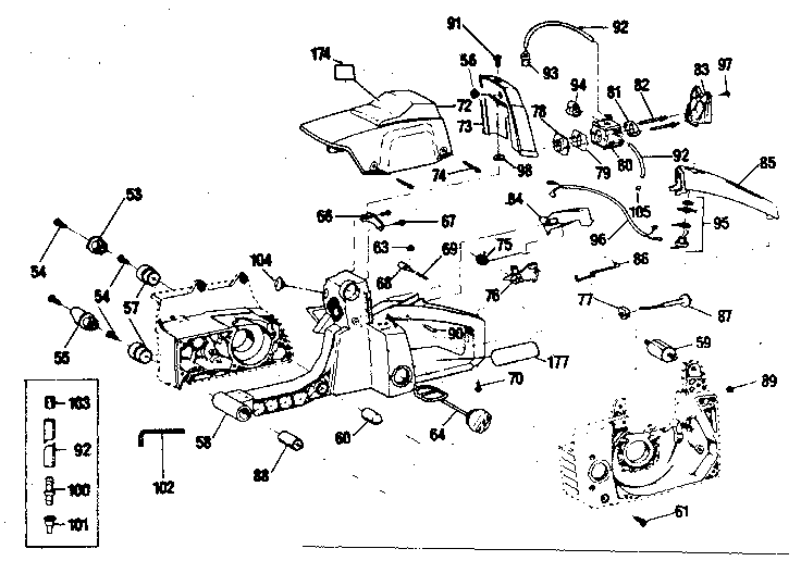 Craftsman 358356070 main frame diagram