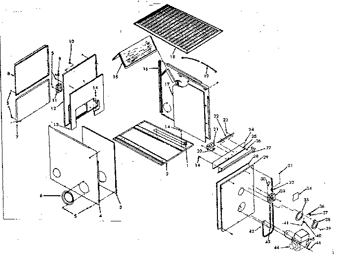 Kenmore 867713190 non-functional replacement parts diagram