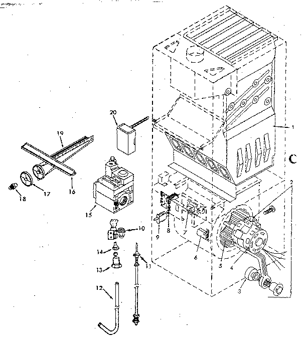 Kenmore 867766040 functional replacement parts diagram