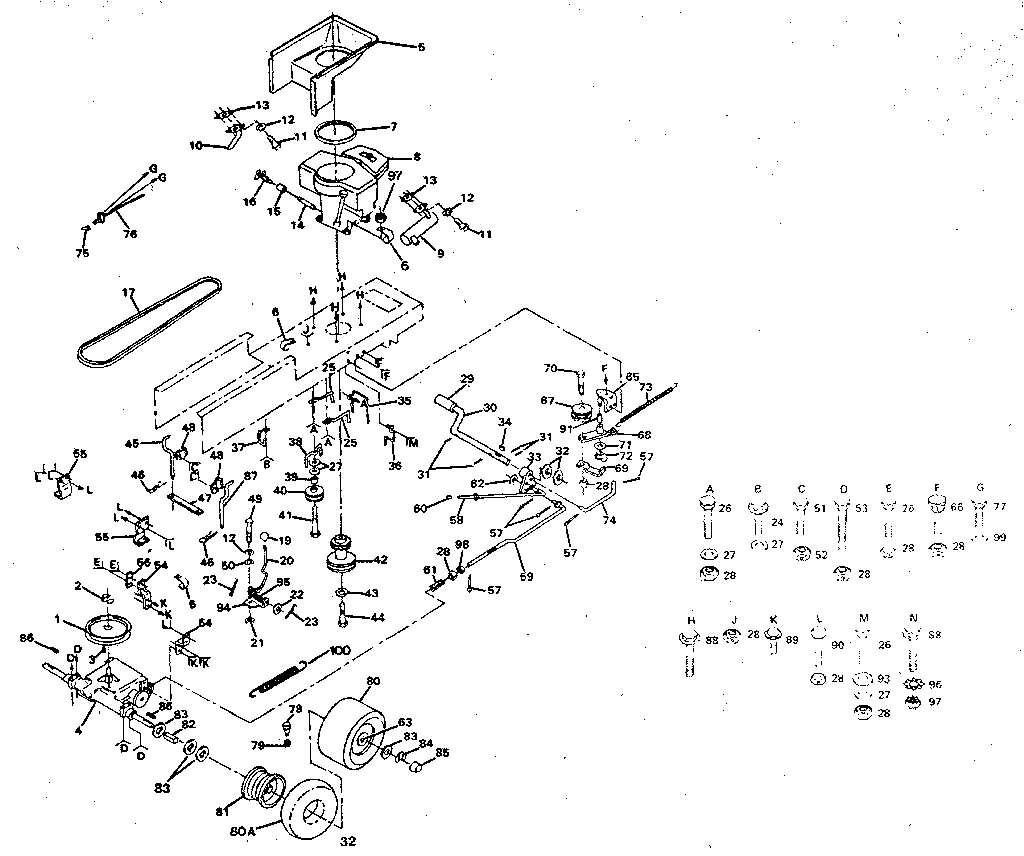 Craftsman 917254320-1987 drive diagram