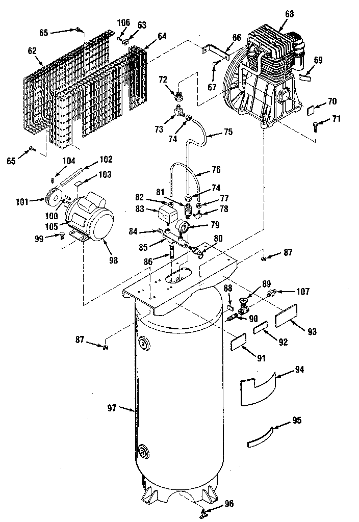 Craftsman 919175251 air compressor diagram