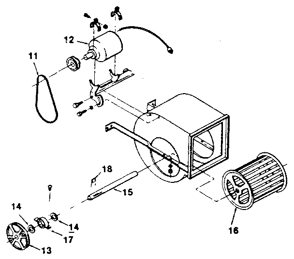 Arvin ES330C blower assembly diagram