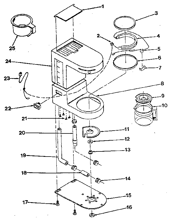 Kenmore 360671150 replacement parts diagram