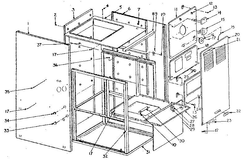 Yukon U-90-0-03 casing assembly ex-95 (rd 10175v) diagram