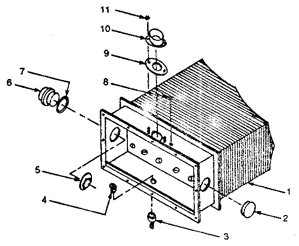 Yukon U-90-0-03 front coil collector box assembly (rd10193 v) diagram